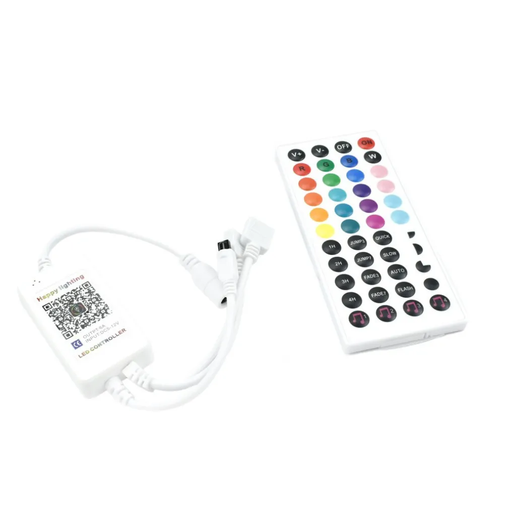 CONTROLLER WI-FI WIRELESS CON TELECOMANDO PER STRISCIA LED RGB 12V 6A Q-DL50