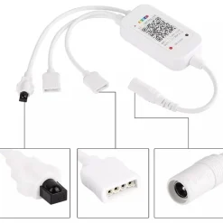 CONTROLLER WI-FI WIRELESS CON TELECOMANDO PER STRISCIA LED RGB 12V 6A Q-DL50