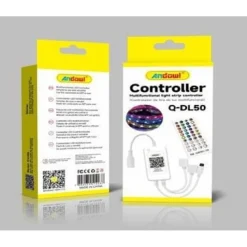 CONTROLLER WI-FI WIRELESS CON TELECOMANDO PER STRISCIA LED RGB 12V 6A Q-DL50