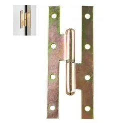 COPPIA CERNIERE CERNIERA A H CARDINE PER PORTA FINESTRA 140X55X2.5MM VITI 91159