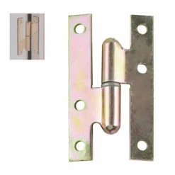 COPPIA DI CERNIERE CERNIERA A H CARDINE PER PORTA FINESTRA 80X45X2MM VITI 91156