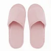 COPPIA PANTOFOLE CIABATTE BAGNO IN TESSUTO ROSA TAGLIA 35-40 STANZA HOTEL 79673