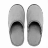COPPIA PANTOFOLE CIABATTE BAGNO CHIUSE TESSUTO GRIGIO TAGLIA 35-40 STANZA 79689