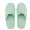COPPIA PANTOFOLE CIABATTE BAGNO CHIUSE TESSUTO VERDE TAGLIA 39-45 STANZA 79692