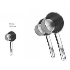 COPPIA SET 2 PENTOLINI BOLLILATTE PENTOLA BOLLITORE DA LATTE IN METALLO 59237