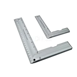 COPPIA SQUADRA SQUADRATRICE IN ALLUMINIO KIT 2 PEZZI CON BOLLA E ANGOLO 45°