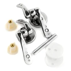 COPPIA SUPPORTI CERNIERA CERNIERE UNIVERSALI COPRIWATER IN LEGNO WC BAGNO