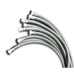 COPPIA TUBO TUBI FLESSIBILE DOCCIA RUBINETTI LAVANDINI CUCINA DA 40 CM PER BAGNO