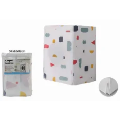 COPRILAVATRICE APERTURA CARICO FRONTALE CHIUSURA A ZIP 82X62X57CM TELO PVC 59491