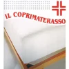 COPRIMATERASSO IMPERMEABILE 1 PIAZZA E MEZZA CON ANGOLI ELASTICI 130X195CM
