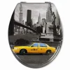 COPRIWATER COPRI SEDILE WC BAGNO UNIVERSALE CERNIERE ACCIAIO TAXI NEW YORK 52974A