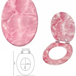 COPRIWATER COPRI WATER SEDILE WC BAGNO UNIVERSALE CERNIERE ACCIAIO MARMO ROS