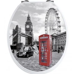 COPRIWATER COPRI WATER SEDILE WC BAGNO UNIVERSALE CERNIERE ACCIAIO LONDRA