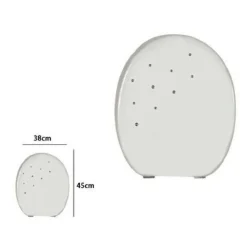 COPRIWATER COPRI WATER SEDILE WC BAGNO UNIVERSALE MDF BIANCO STRASS 59207