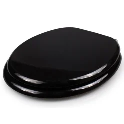 COPRIWATER COPRI WATER SEDILE WC BAGNO UNIVERSALE CERNIERE ACCIAIO NERO 52970A