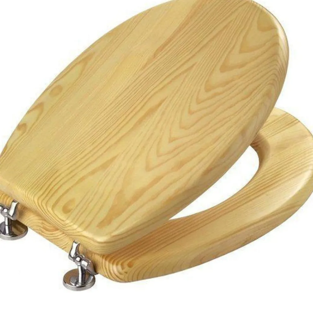 COPRIWATER COPRI WATER SEDILE WC BAGNO UNIVERSALE CERNIERE LEGNO BEIGE