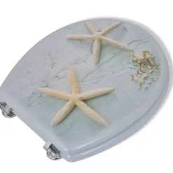 COPRIWATER COPRI WATER SEDILE WC BAGNO UNIVERSALE CERNIERE ACCIAIO STELLE 52977A