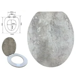 COPRIWATER COPRI WATER SEDILE WC BAGNO GRES PORCELLANATO EFFETTO MARMO 69241