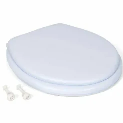 COPRIWATER COPRI WC IN PLASTICA E PVC IMBOTTITO STANDARD UNIVERSALE CON PERNI