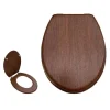COPRIWATER COPRI WC SEDILE UNIVERSALE BAGNO LEGNO CON CERNIERE RESISTENTE 52948A