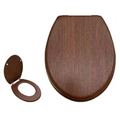 COPRIWATER COPRI WC SEDILE UNIVERSALE BAGNO LEGNO CON CERNIERE RESISTENTE 52948A