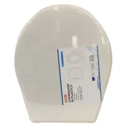 COPRIWATER COPRIVASO SEDILE WC IN PLASTICA TAVOLETTA DA BAGNO VIOLA BIANCO 87640