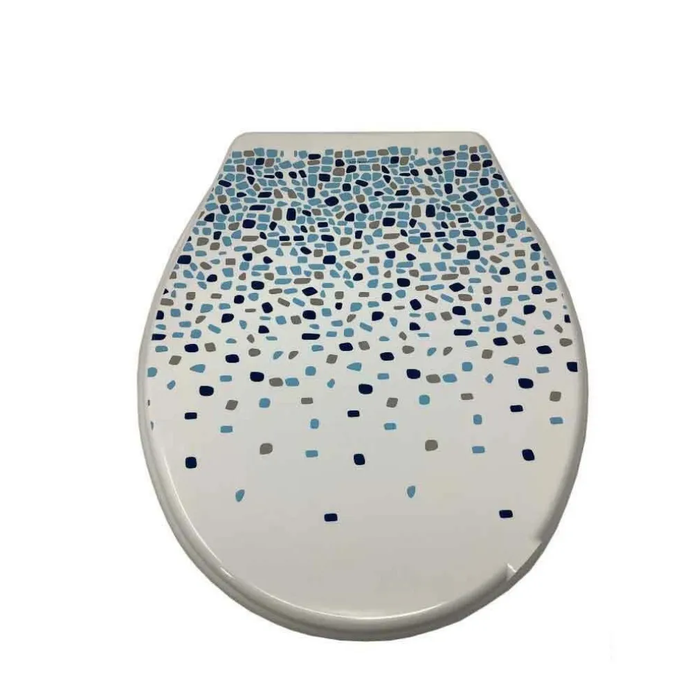 COPRIWATER IN PLASTICA RESISTENTE TAVOLETTA WC 44X36.5 CM FANTASIA MOSAICO