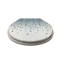 COPRIWATER IN PLASTICA RESISTENTE TAVOLETTA WC 44X36.5 CM FANTASIA MOSAICO