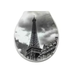 COPRIWATER IN PLASTICA RESISTENTE TAVOLETTA WC 44X36.5CM FANTASIA PARIGI