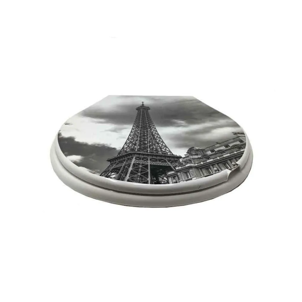 COPRIWATER IN PLASTICA RESISTENTE TAVOLETTA WC 44X36.5CM FANTASIA PARIGI