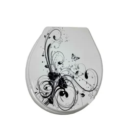 COPRIWATER IN PLASTICA RESISTENTE TAVOLETTA WC 44X36.5 CM FANTASIA FIORI