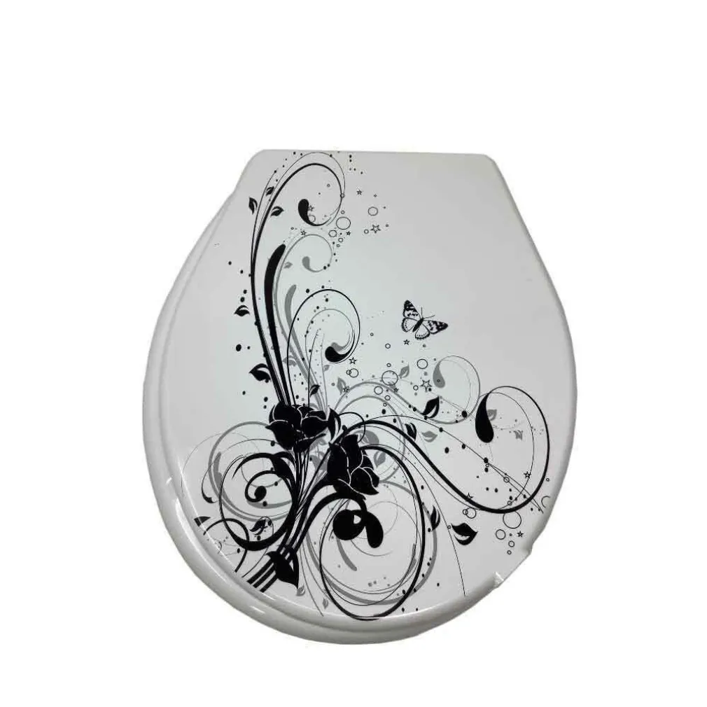 COPRIWATER IN PLASTICA RESISTENTE TAVOLETTA WC 44X36.5 CM FANTASIA FIORI