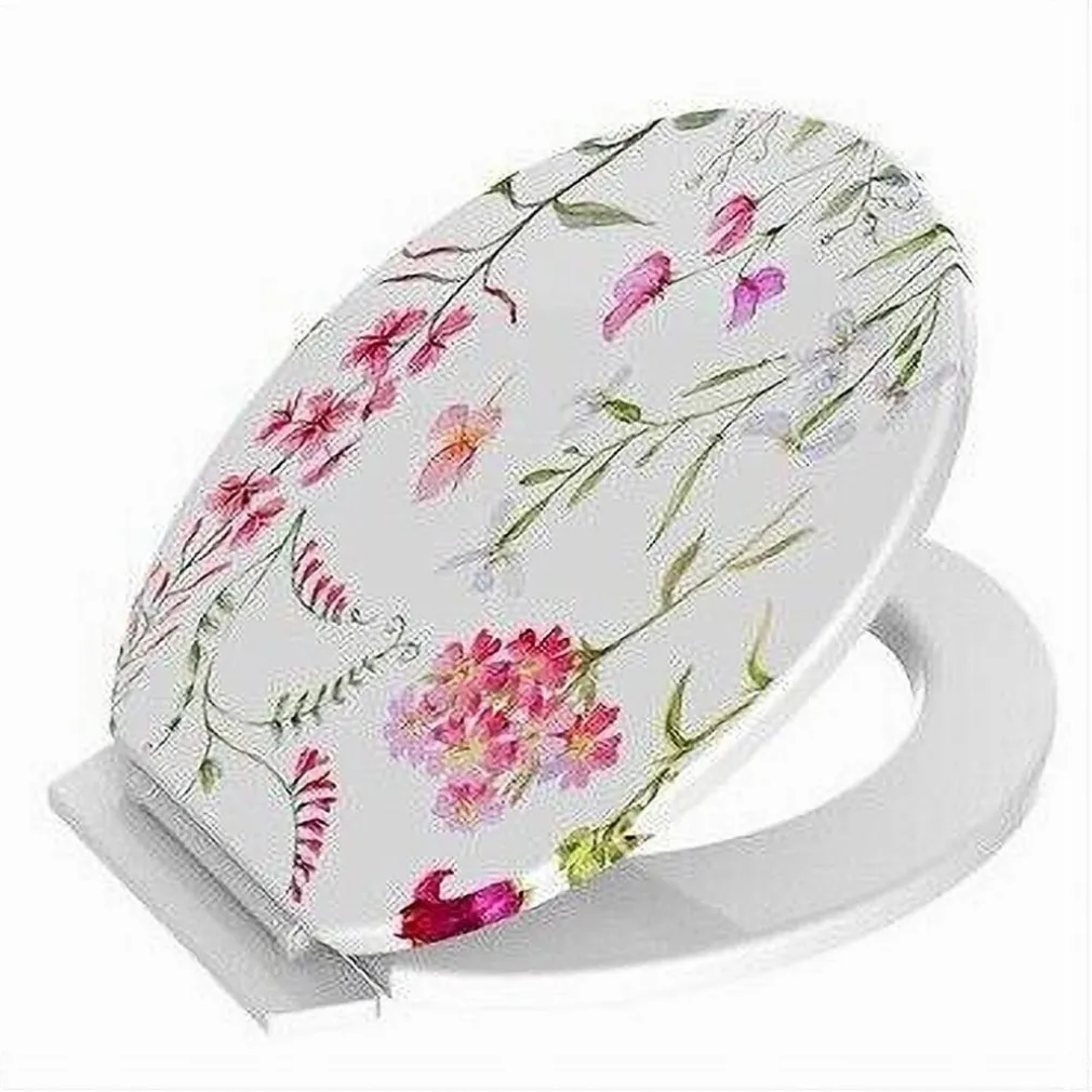 COPRIWATER SEDILE COPRIVASO WC WATER PER BAGNO IN PVC UNIVERSALE CON FIORI 59025