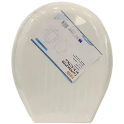 COPRIWATER SEDILE WC COPRIVASO IN PLASTICA TAVOLETTA DA BAGNO LILIA BIANCO 87639
