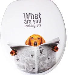 COPRIWATER UNIVERSALE CAGNOLINO CON GIORNALE ESY_69003 SEDILE BAGNO WC WATER