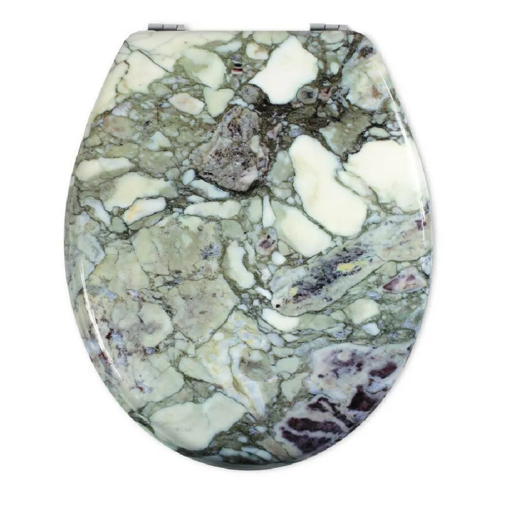 COPRIWATER UNIVERSALE IN LEGNO MDF RESISTENTE STAMPA MARMO VERDE ACQUA CERNIERE