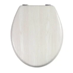 COPRIWATER UNIVERSALE IN LEGNO MDF RESISTENTE CON STAMPA LEGNO BEIGE CERNIERE WC