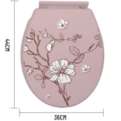 COPRIWATER UNIVERSALE IN PLASTICA SUPER RESISTENTE 44X36CM DECORAZIONE FLOREALE