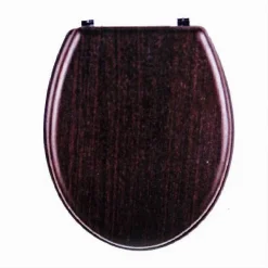 COPRIWATER UNIVERSALE IN LEGNO MDF TAVOLETTA BAGNO WC CERNIERE LEGNO SCURO 52947A