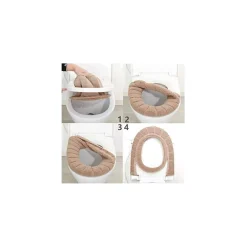 COPRIWATER UNIVERSALE IN TESSUTO FIORI ANTIBATTERICO TAVOLETTA BAGNO COPRI WATER