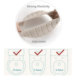 COPRIWATER UNIVERSALE IN TESSUTO FIORI ANTIBATTERICO TAVOLETTA BAGNO COPRI WATER