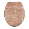 COPRIWATER UNIVERSALE IN LEGNO MDF RESISTENTE CON STAMPA MARMO ROSA CERNIERE WC