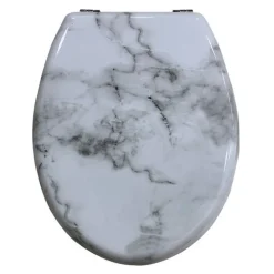 COPRIWATER UNIVERSALE RESISTENTE CON STAMPA MARMORIZZATA CERNIERE WC BAGNO 69201