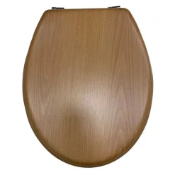 COPRIWATER UNIVERSALE SEDILE COPRI WC WATER PER BAGNO IN LEGNO 18" CON CERNIERE 52952A