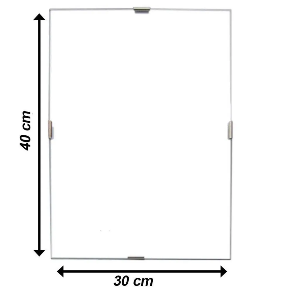CORNICE A GIORNO 30 X 40CM IN CRILEX CORNICI PORTAFOTO PUZZLE POSTER FOTO STAMPE