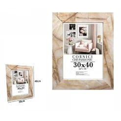 CORNICE FOTO PORTAFOTO QUADRI TELE POSTER 30 X 40 CM MODELLO EFFETTO MARMO 71666