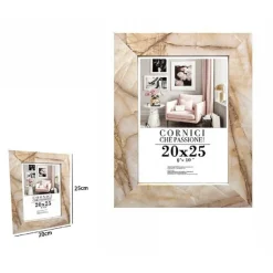 CORNICE FOTO PORTAFOTO QUADRI TELE POSTER 20 X 25 CM MODELLO EFFETTO MARMO 71662