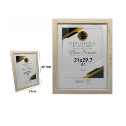 CORNICE PER FOTO QUADRI TELE PORTAFOTO A4 21X29.7 CM MODELLO LEGNO CHIARO 70779