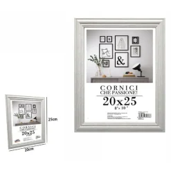 CORNICE PER FOTOGRAFIE QUADRI TELE POSTER PORTAFOTO 20X25CM MODELLO SILVER 71617
