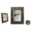 CORNICE PORTAFOTO PER FOTO POSTER QUADRI TELE 10X15CM GRIGIA CON BORDI ORO 70305